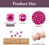Cheriswelry 100pcs/strand 8mm Round Glass Pearl Beads Strand Tiny Satin Luster Pearl Beads Loose Spacer for DIY Bracelet Necklace Earrings Jewelry...