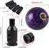 Purple Nebula Cloud Round Ball Gear Shift Knobs, Universal Automatic Manual Shifter Knob + Aluminum Adapter, Stick Shift Knob Head Cover Handle Ba...