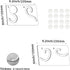 2Pcs Free Motion Quilting Rulers and Templates Quilting Templates for Machine Quilting Quilting Supplies Quilting Stencil with Instruction and Non...