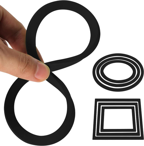 6pcs Fish Feeding Rings, Aquarium Floating Plant Rings, Round & Square Fish Feeder Rings Floating Plant Corral Fish Tank Plant Ring for Bettas, Go...