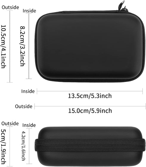 External Hard Drives HDD Carrying Case for Seagate/WD Elements/Toshiba Canvio Basics/WD My Passport, Portable Travel Case Protective Cover Storage...