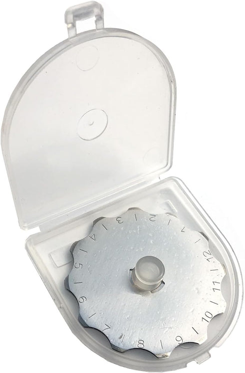 Vleant 5 Pack Gear Type 45mm Rotary Cutter Replacement Blades Durable Rotary Cutter Versatile Blades for Quilting Scrapbooking Sewing Arts Crafts...