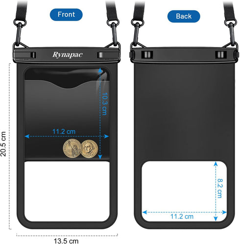 Waterproof Phone Pouch - 10in Waterproof Phone Case with Lanyard, IPX8 Cell Phone Dry Bag Beach Essentials for iPhone 15/15 Plus/15 Pro/15 Pro Max...