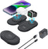 Wireless Charger 3 in 1, RELAXYO Travel Fast Wireless Charging Station for Apple, Compatible with iPhone 15 14 13 12 11 Pro/Max/XR, for iWatch 9/8...