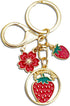 Strawberry Keychain Cute Keychains for Women Stuff Strawberry Bag Charms Gifts For Women Girls Kawaii Keychains Strawberry Gifts Ideas...