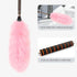 Lambs Wool Extendable Household Cleaning Duster 64" Wall Duster Cleaner with Stainless Steel Long Handle and Extension Pole for Cleaning High Ceil...