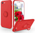 iPhone SE 2022 Case, iPhone SE 2020 Case, iPhone 8 Case, iPhone 7 Case, Slim Silicone Soft Rubber Shockproof Protective 360° Ring Kickstand Hybrid...
