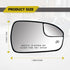 Passenger Right Side Mirror Power Heated Mirror Glass Passenger Right Side Compatible With 2013-2020 Ford Fusion Replace# DS7Z17K707B...