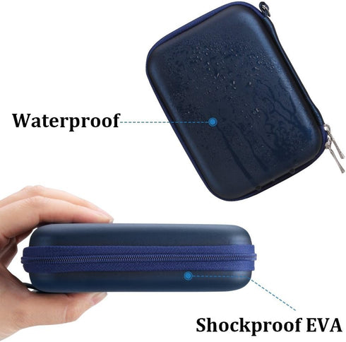 AGPTEK EVA Shockproof Hard Drive Carrying Case,Travel Carrying Case for 2.5-inch Portable External Hard Drive-Transcend 1 TB,2TB, Kingston MLWG2, ...