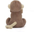 Jellycat Bashful Monkey Soother, 13.5 inches - Security Blanket & Lovey for Babies - Baby Gift...