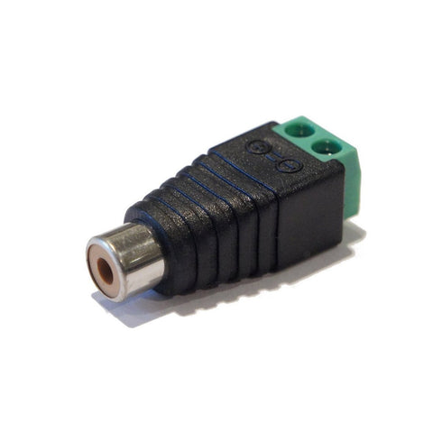Lemoy 10-Pack Phono RCA Male and Female Plug to AV Screw Terminal Audio/Video Connector Adapter (5 Male & 5 Female)...