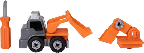 Black+Decker Matrix Jr.Kids Boys Play Tools 2-in-1 Build-It Kit: Excavator and Bulldozer 20 Piece Playset...