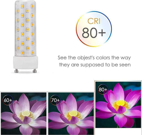 GU24 LED Light Bulb 4000K Neutral White High Brightness for Bathroom Ceiling Fan 13W 18W 23W T2 Spiral CFL Light Replacement, 120V 10W 2pcs(Not di...