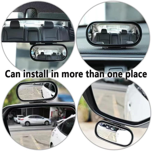 HD Blind Spot Car Mirror,Wide Angle Rearview Mirror with 360° Adjustment,Universal Car Essential Tool Fit For Car,Truck,SUV...
