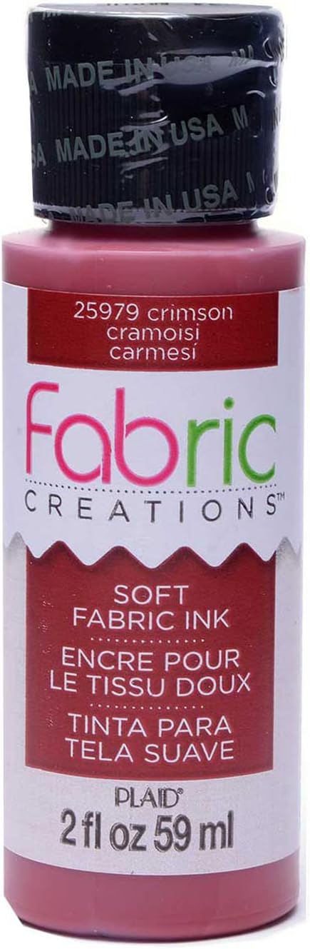 Fabric Creations Fabric Ink in Assorted Colors (2-Ounce), Crimson...