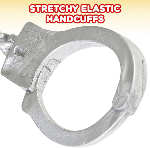 ArtCreativity 2 Pack Stretchy Toy Handcuffs for Kids, 10.5 Inch Elastic Fake Handcuffs,Party Favor, Goody Bag Filler, Gift for Boys & Girls, Hallo...
