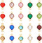 UNICRAFTALE 40pcs 10 Colors 1.5mm Hole 304 Stainless Steel Rhinestone Links Connectors Flat Round Birthstone Links Charm Glass Connector Charms Dr...