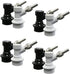 PERA Corny Keg Quick Disconnect Ball Lock Disconnect Set with Stainless Steel Swivel Nut for Home Brewing Beer Keg System (PACK OF 8)...