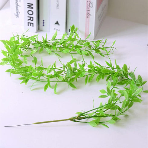 PASYOU Artificial Hanging Vines, Fake Simulation Weeping Willow Plants Decor Greenery Leaves Ivy for Wedding Indoor Outdoor Home Garden Balcony Pa...