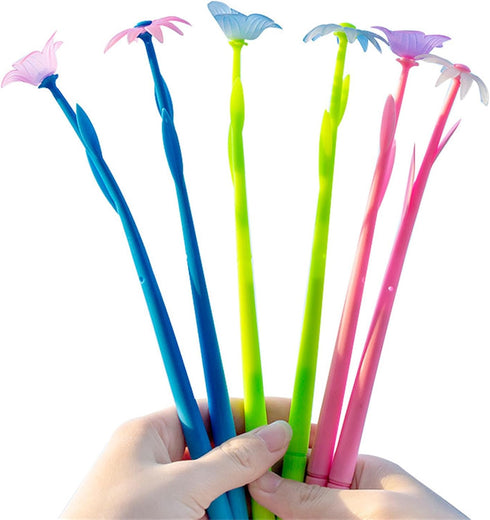 YYaaloa 20PCS Color Changing Rose Flower Pens Novely Fun Gel Ink Pen Bulk for Birthday Party Favors School Classroom Office Girls Presents (20pcs ...