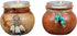 Southwest Pots Candle Holders – Set of 2 Rustic Votive Holders – Twine & Bead Accent – 3.6" x 2.8"...