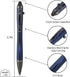 Cool Hand 5.7'' Bolt Action Pens, EDC Ballpoint Ink Refillable, Stylus for Touch Screen, G10 Body w/Pocket Clip, Ergonomic Grip, with a Refill, 53...