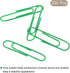 MECCANIXITY Paper Clips Medium Size 2 Inch Vinyl Coated to Prevent Tearing Pages with Box for Organize Office Home Green Count 200...