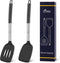 HOTEC Heat Resistant Silicone Slotted Solid Turner Spatula, Kitchen Spatula set?Cooking utensils for Nonstick Cookware, BPA Free,Dishwasher Safe...