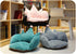 Holiberty Cute Crown Chair Cushion - Foam Stuffed Desk Seat Pad for Waist Support and Backrest - Warm Comfort Plush Pillow for Winter, Girls Dorm,...