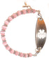 Hidden Hollow Beads Women's 6" Medical Alert ID Interchangeable Replacement Bracelet, Identification vital info tag (Breast Cancer Awareness)...