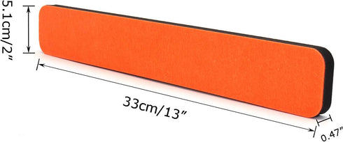 Felt Bulletin Board Bar Strip 0.5 Inch Thick Self-Adhesive Pin Board Bar 13 Inch in Length with 14 Pushpins, 5 Colors Bars...