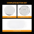 BEAMNOVA 100 Sets of Metal Button Supplies Blank 32mm / 1.26 in (Approx. 1-1/4 inch) for Button Maker Machine, Slick Metallic Back, Badge Making P...