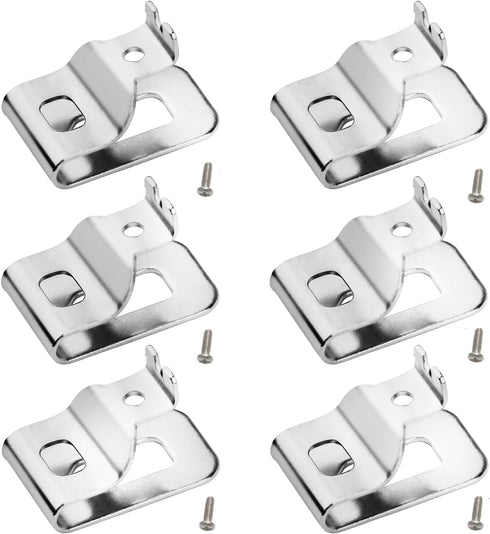 Belt Clips for Dewalt, 6pcs 304 Stainless Steel Drill Clips Tool Hooks with Screws for Dewalt N268241 Fit for 20V Power Tools DCD980 DCD980L2 DCD9...