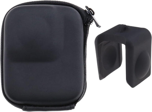 Create idea Set with 2Pcs Mini Case Lens Cap Replacement Compatible with Insta360 ONE R/RS Action Camera Silicone Lens Cover Accessories Black...