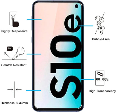 NEW'C [3 Pack Designed for Samsung Galaxy S10e Screen Protector Tempered Glass, Case Friendly Anti Scratch Bubble Free Ultra Resistant......