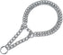 Dog Choker Collar Martingale Collar Training Double Row Chain Heavy Duty Collar for Medium Large Dogs (M-16” (suitable for neck 11-14"))...