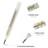 ?&? Clinical Glass Thermometer for Underarm 2PCS - Classic Non Digital Thermometer for Adults - Medical Fever Thermometer - Accurate Easy Reading ...