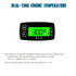 Runleader Digital Engine Temperature Gauge Volt Meter,Programmable Alert Reminder,Clock Display,Backlight Mode Selection for Generator Motorcycle ...