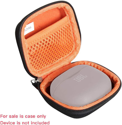 Hermitshell Travel Case for JBL Tune 125TWS / JBL Tune 120TWS True Wireless in-Ear Headphone (Black+Orange)...