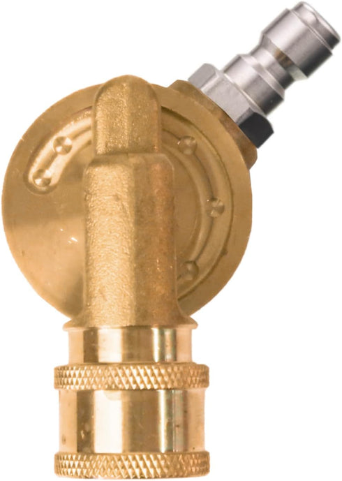 Giraffe Tools Pressure Washer Pivoting Coupler, 7 Angles Gutter Cleaner Attachment, 240 Degree Rotation, 1/4“ Quick Connect, 4000 PSI...