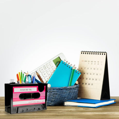 YXQ Fun Tape Dispenser Novelty Unique Pen Dispenser Cool Retro Desk Accessories?Pink...