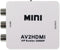 Mini Composite HD AV CVBS 3RCA to HDMI Adapter Converter Support 720P 1080PAV2HDMI Video Converter for TV, VHS VCR, DVD Records Chipsets Shown...