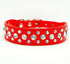 Rhinestone Dog Collar, Bling Rhinestone PU Leather Crystal Diamond Pet Dog Cat Puppy Collar Black S M L XL (S, Red)...