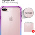 GeekZone iPhone 8 Plus Case, iPhone 7 Plus Case, Crystal Colorful Shock Absorption Technology Case Hard Back Panel TPU Bumper Drop Protection for ...