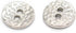 11mm 2 Holes Small Round Metal Buttons, Bright Silver Button for Clothes, Children Shirt, Women Blouse, Top, Cuff, Collar, Cute Handmade Decoratio...