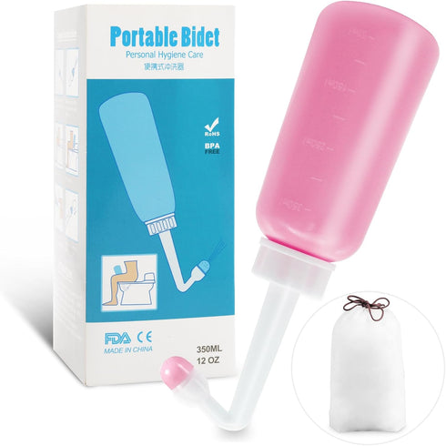Peri Bottle for Postpartum Care,12 OZ Perineal Bottle Postpartum Essentials Upside Down Peri Bottle for Perineal Recovery and Cleansing After Birt...
