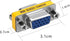 ENUODA VGA Coupler 2 Pack VGA SVGA Connector 15 Pin Female to Female Mini Gender Changer Adapter...