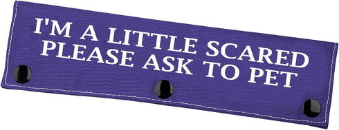 Nervous Dog Leash Sleeve A Little Scared Please Ask to Pet Leash Wrap Social Distancing Gift?Little Scared?...
