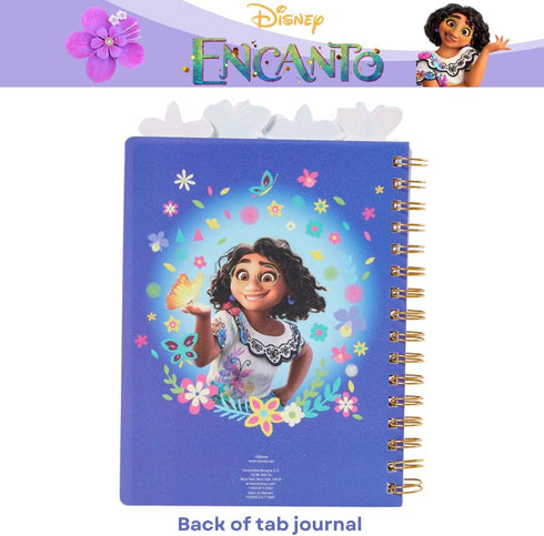 Disney Encanto Tab Journal Notebook, Spiral Bound, 96 Lined Pages, 8 x 7 inches, Purple...