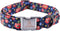 Lionheart glory Floral Print Dog Collar Adjustable Soft Dog Collar Girl or Boy Pet Collars for X-Small Dogs Blue Collars Spring Dogs Collar...